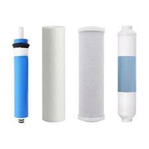 4-Stage RO Replacement Kit, 3 Filters + 50 GPD Membrane 
